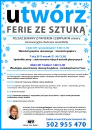 Ferie ze sztuką - PEJZAŻ ZIMOWY Z PAPIEREM CZERPANYM