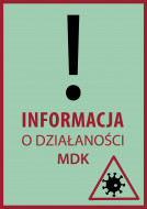 Informacja o działalności MDK od 7.11.20r. 