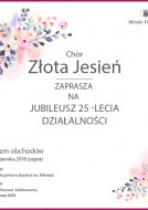 25-lecie chóru ZŁOTA JESIEŃ